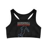 Basketball A Passive Aggressive Game - Seamless Sports Bra - Witty Twisters Fashions